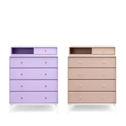 Keep dresser, Anthracite 04-black lacquered leg