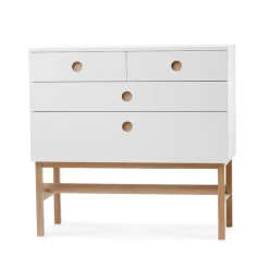 Keep dresser, White, white oiled oak legs