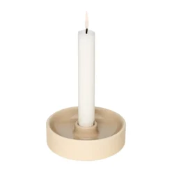 Kirnu candlestick Ø11x3.5 cm, Beige