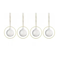 KITAI Christmas bauble 8,5 cm 4-pack, Clear