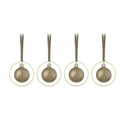 KITAI Christmas bauble 8,5 cm 4-pack, Coffee
