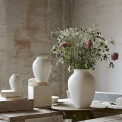 Knabstrup vase 20 cm, white
