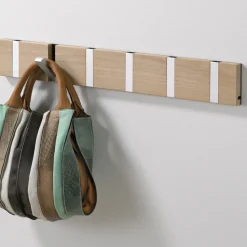 Knax hanger 2-hook, Oiled walnut