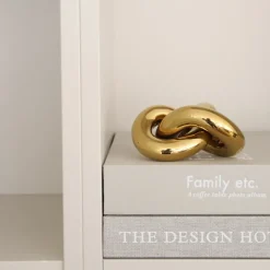Knot Table small decoration, Light Gold