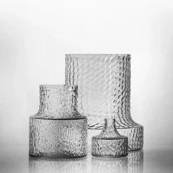 Kolonn vase structured, 20 cm