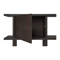 Kona bookcase cabinet insert, Dark Stained