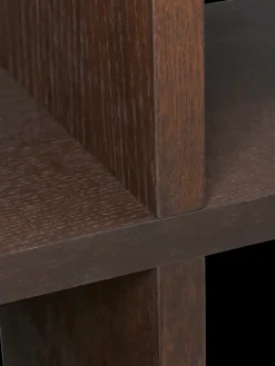Kona bookshelf 2x2, Dark stained