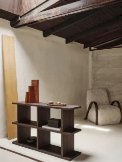 Kona bookshelf 2x2, Dark stained