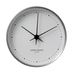 Koppel wall clock white-stainless steel, Ø 22 cm