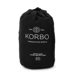 Korbo laundry bag, black 65 l