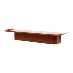 Korpus 7 hooks wallshelf L, Brick red