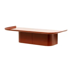 Korpus 4 hooks wallshelf M, Brick red