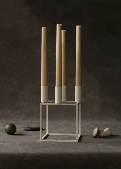 Kubus 4 candle holder, Ivory