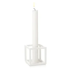 Kubus 1 candle holder, white