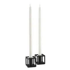 Kubus Micro candle holder 2-pack, Black