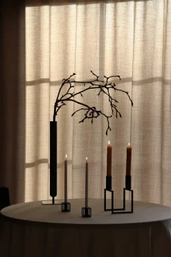 Kubus Micro candle holder 2-pack, Black
