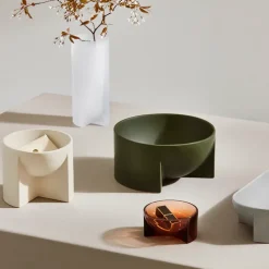 Kuru ceramic bowl 14x16 cm, beige