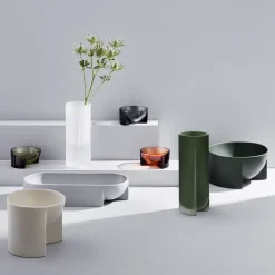 Kuru ceramic bowl 7.5x37 cm, light grey