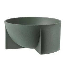 Kuru ceramic bowl 12x24 cm, moss green