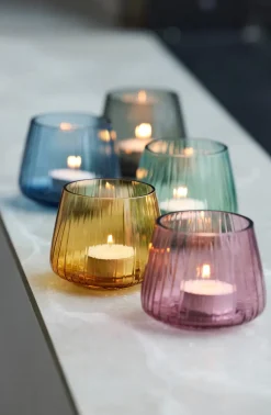 Kusintha tea light holder 7.5 cm 2-pack, Amber