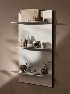 Lager wall shelf triple 55x100 cm, Aluminium