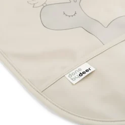 Lalee bib with velcro 2-pack, Sand