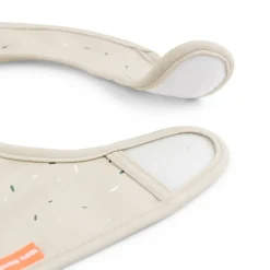 Lalee bib with velcro 2-pack, Sand
