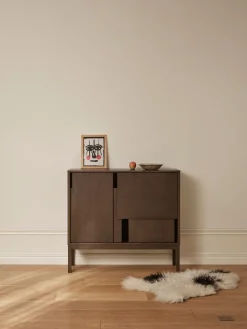 Layer sideboard, Dark oak, 120x110, with legs