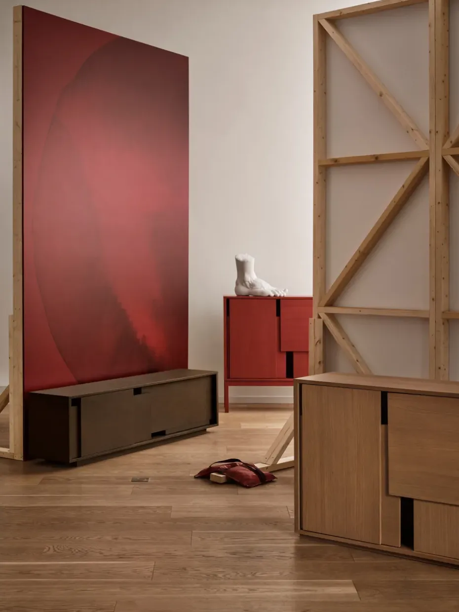 Layer sideboard, Oak, 120x82 cm