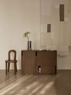 Layer sideboard, Red, 120x82 cm