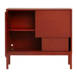 Layer sideboard, Red, 120x110, with legs