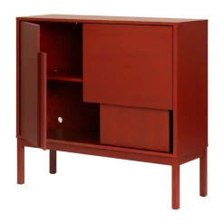 Layer sideboard, Red, 120x110, with legs