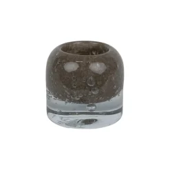 Leah candle lantern Ø7.5 cm, Taupe