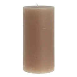 Lene Bjerre Rustic candle golden brown Ø10 cm, 20 cm
