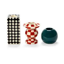 Les Objets Mouleversants N°2 candlestick, Red-white