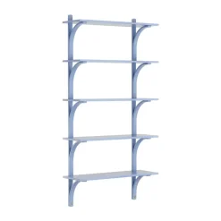 Levi shelf 5 shelves, ILKE Blue-brass, 90 cm