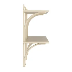 Levi shelf, Lacquered ash-brass, 2 shelves, 180 cm