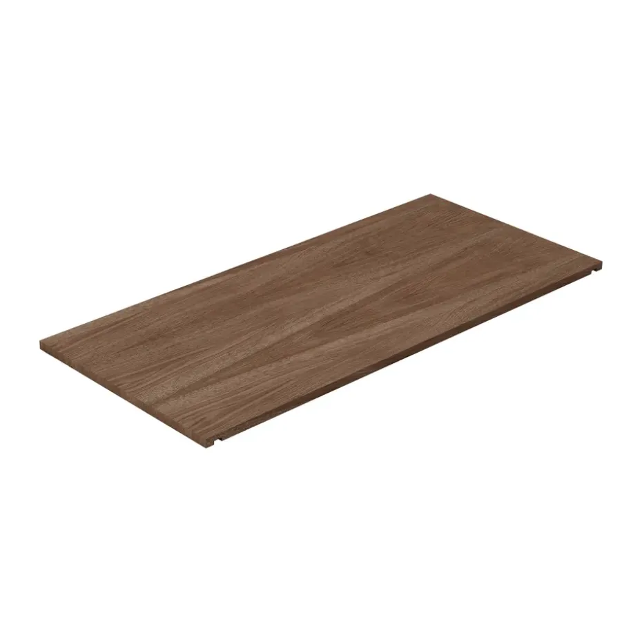 Lid to storage box 28x60 cm, Smoked oak