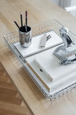 Lift tray 33.5x45.5 cm, Chrome