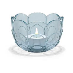 Lily candle holder Ø7 cm, Blue iris