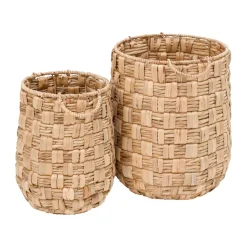 Lily high storage basket 2 pieces, Natural