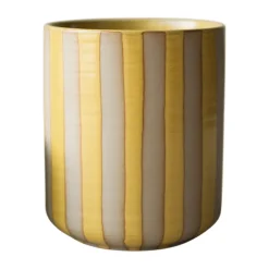 Line pot Ø14x16 cm, Yellow