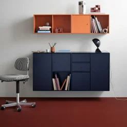Line shelf module wall hung 1 door, Nordic 09