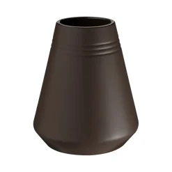 Lines vase 18 cm, Brown