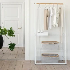 Linn clothes stand large, White