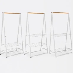Linn clothes stand large, White