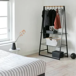 Linn clothes stand large, Black