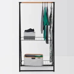 Linn clothes stand large, Black