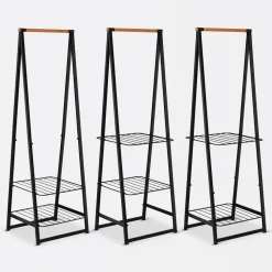 Linn clothes stand small, Black
