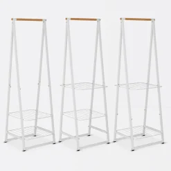 Linn clothes stand small, White